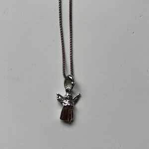 Sterling silver angel necklace